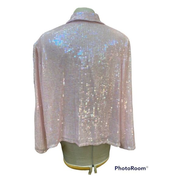 Sequin Jacket by Together.  Plus size 22.  Collared hook closure Swiftie Lover - Picture 10 of 13